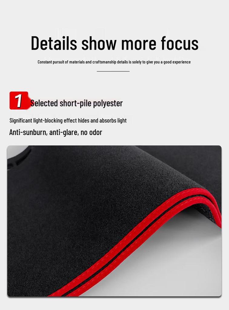 Geely Vision X3PRO Dashboard Sunshade Pad for Interior Console Modification