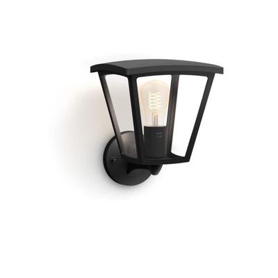 Wall Light - Philips - Inara - Black - 1 Bulb - Metal - Outdoor