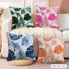 Boho Monstera Pattern Cushion Cover Soft Plush Fabric DoubleSided Printed Cushion Covers for All Seasons Modern HomeDecor Gift