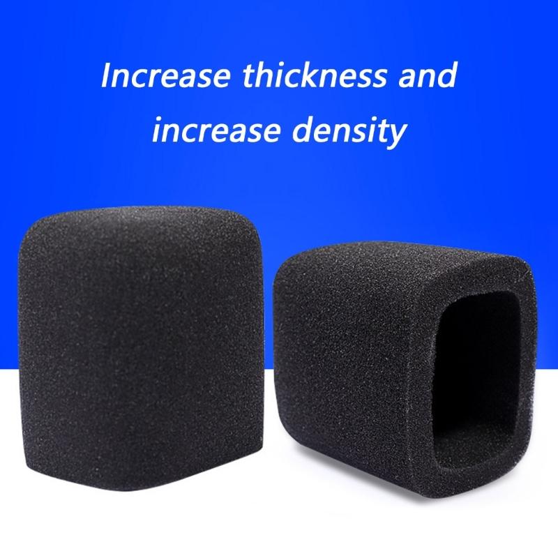 Upgrades Thick Mics Windscreen Square Wind Screen Microphone Cover for Microphones Reduces Noise & Protects Equipment