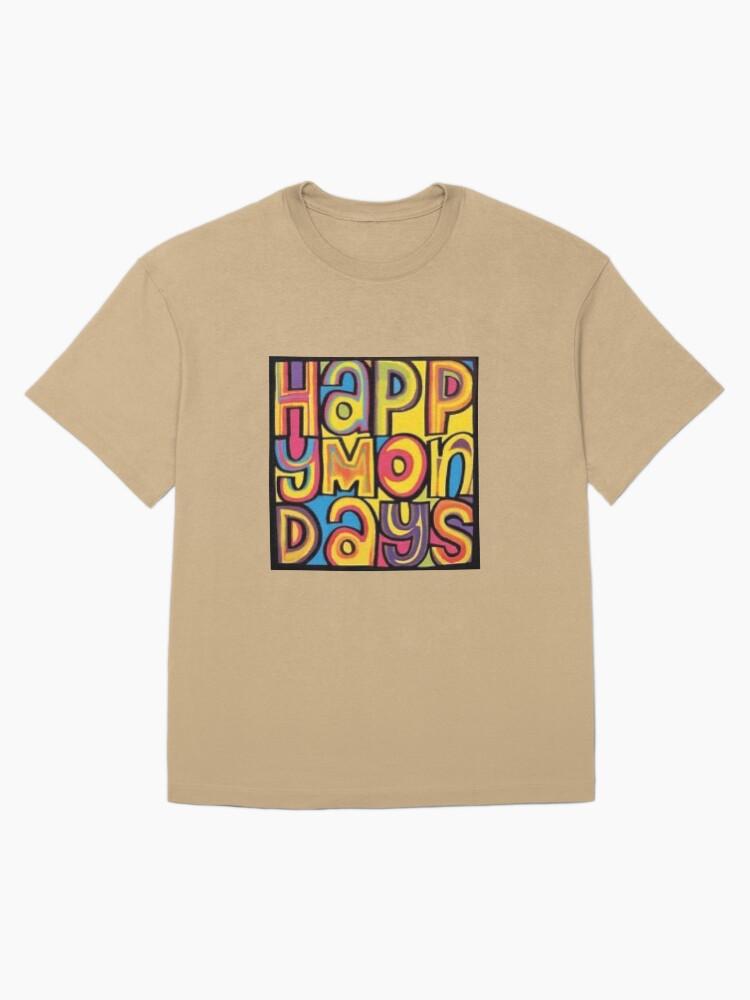 Oasiss Happy Monday’s 90s Britpop Manchester band Oversized T-Shirt