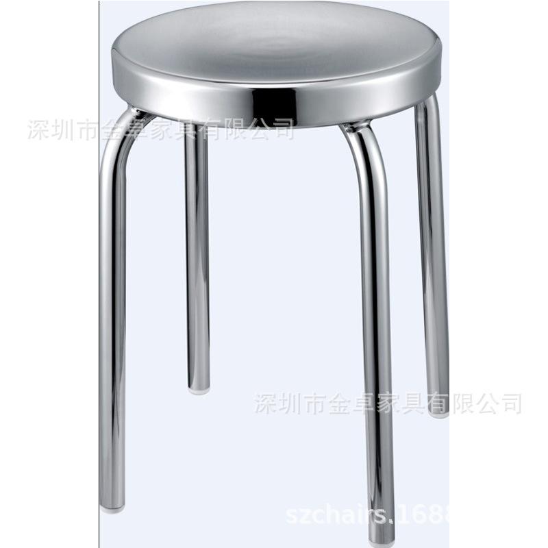 Simple Modern Industrial Style Cafe Stainless Steel Small Round Table Outdoor Leisure Round Iron Table Metal Dining Table