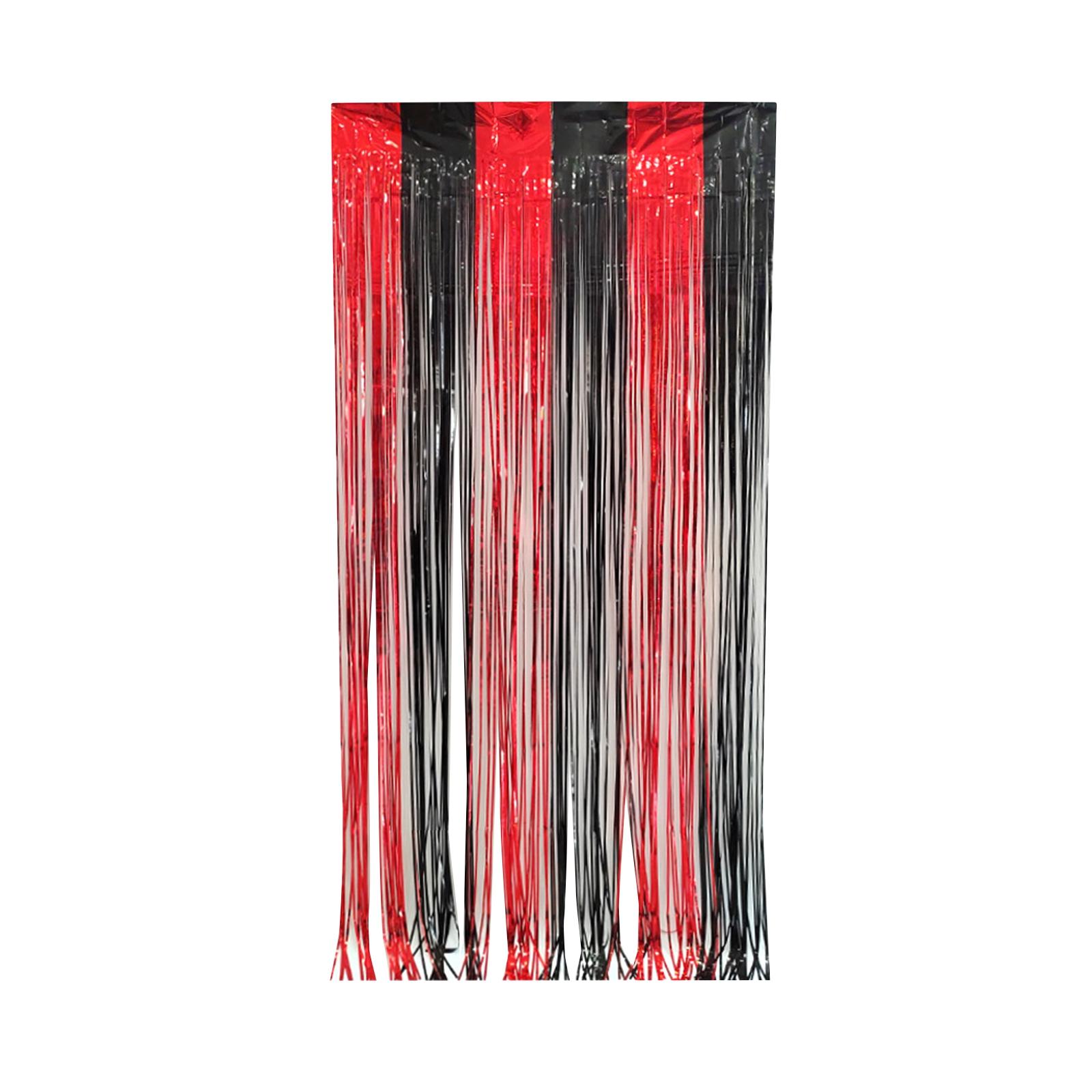 

Double Pinyin Foil Fringe Curtains, Party Decorations Metallics Streamers, Party Photo Booth Backdrops For Birthday Wedding Engagement Bridal Shower One Size