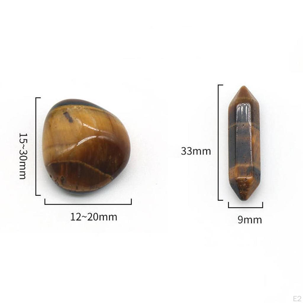 Sada 14 kusů barevných kamenů s dvojitým hrotem pro přítelkyni z jógy