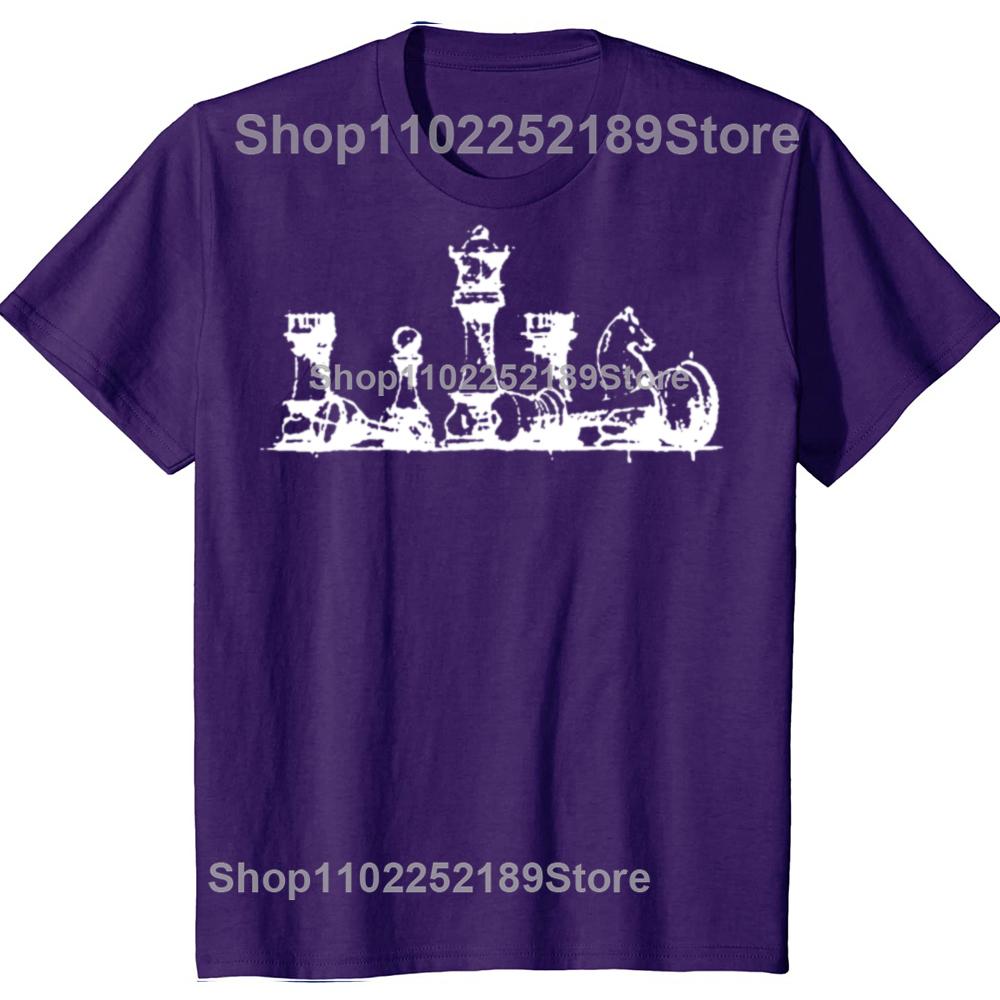 

Funny Geometric Hand Drawing Chess The Master T Shirts Graphic Cotton Streetwear Short Sleeve Birthday Gifts Summer T-shirt 4XL