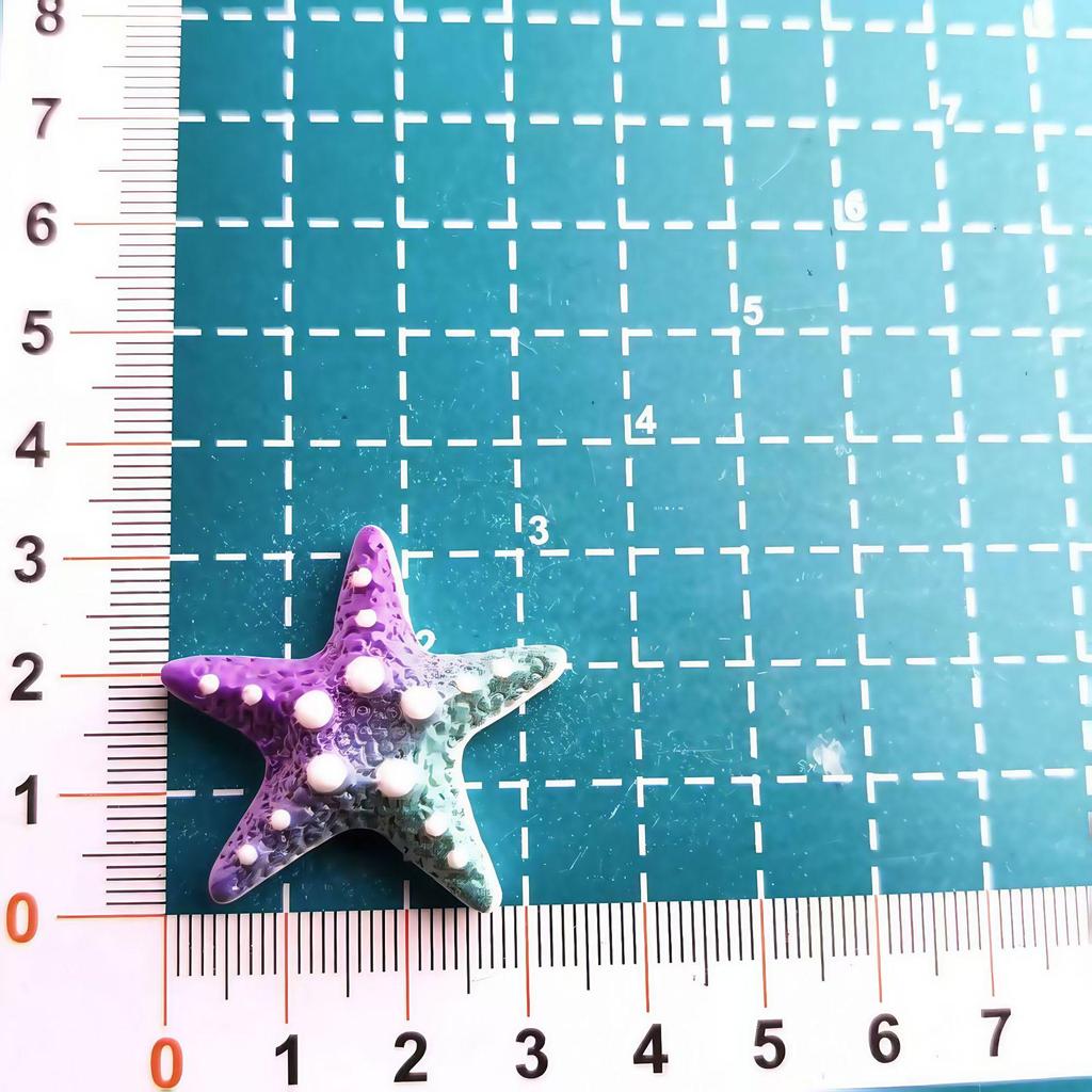 Gradient Rainbow Starfish Resin Phone Case & DIY Jewelry Hair Accessories