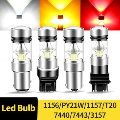 2 Stück LED-Birne 1156 BA15S P21W 1157 BAY15D P21/5W BAZ15D P21/4W 3157 P27/7W T25 7443 W21/5W T20 Bremsrückfahrblinker Leuchten