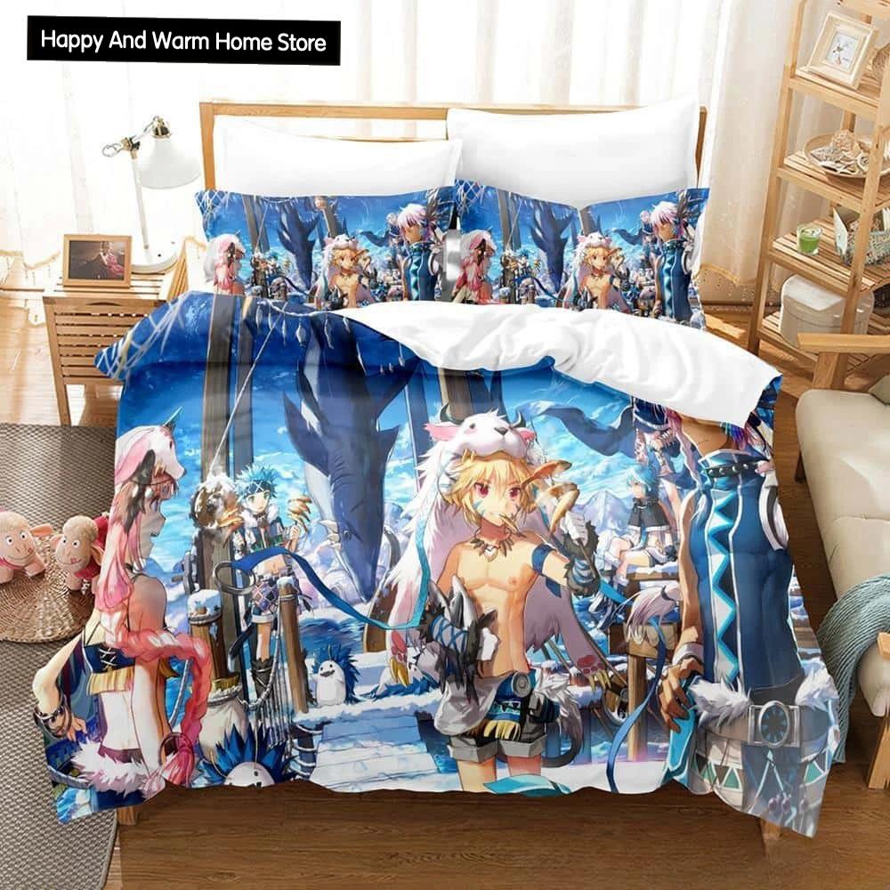 3D Print Anime Elsword Bedding Set Single Twin Full Queen King Size Bed Set Adult Boy Bedroom Duvet cover Sets For Home Textiles