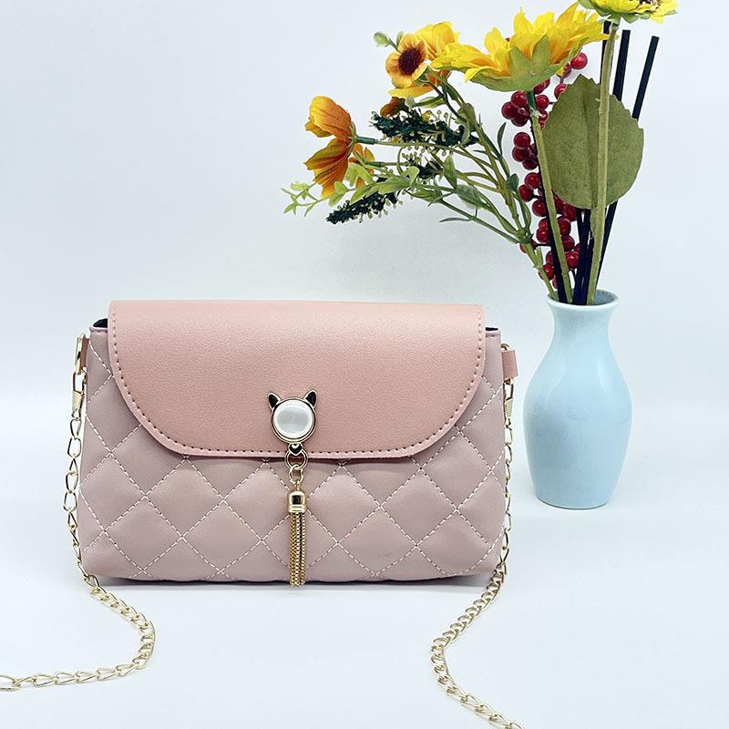Women's Fringed Small Square Bag Summer and Autumn New Personalized Oblique Span Shoulder Change Mobile Phone Women's Bag Tide
