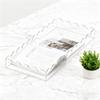 Vanity Trays Scalloped Catchall Storage Organization Acrylic Bathroom Tray For Counter Desk Dresser Sink Cabinet Shelf Cupboard
