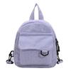 Women Fashion Travel Small Casual Daypacks Lightweight Simple Corduroy Double Shoulder Bag School Backpacks