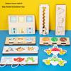 Holz Aktivitätstafel Zubehör: Pädagogisches DIY-Spielzeug für Kinder zur Förderung der Hand-Auge-Koordination und der Eltern-Kind-Interaktion