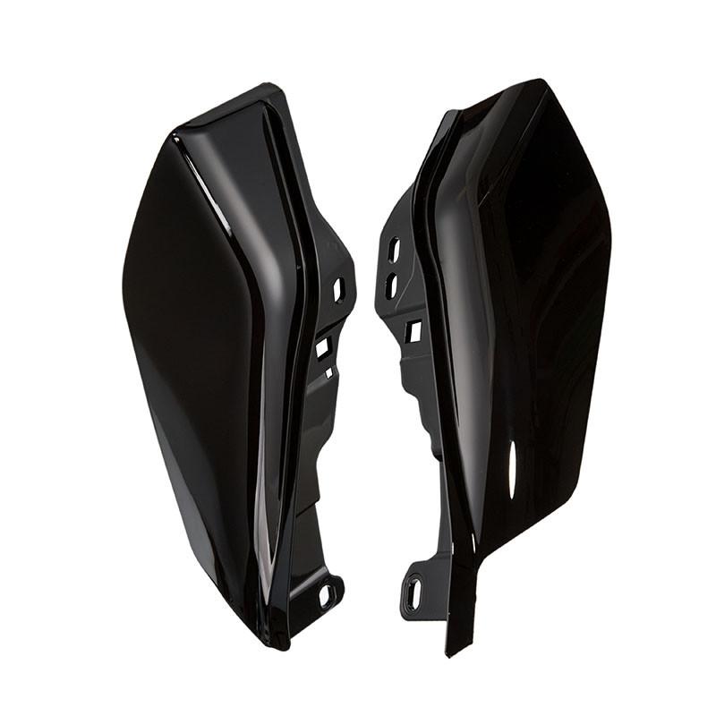 Motorcycle Black/Chrome Mid-Frame Air Deflector Under Seat Engine For Harley Electra Glide Road King Street Glide 2017-2019