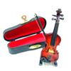 Multi-dimension Mini Violin With Support Mahogany Miniature Violin Violin Model  Collection