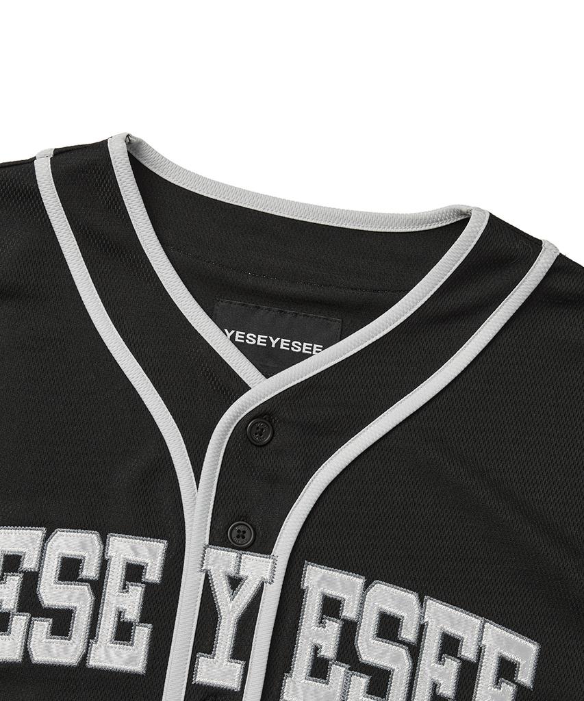 YESEYESEE Y.E.S College Baseball Jersey Black