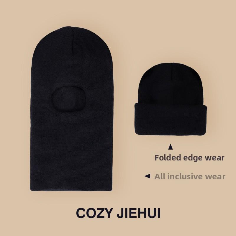 

Зимняя детская шапка со встроенным шарфом и бархатной защитой ушей, головной убор для мальчиков и девочек, вязаная пряжа, детский комбинезон