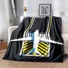 Airport Runway Design Flannel Blanket - Soft and Suitable for Sofas, Beds, Offices, Travel, All Seasons, and The Best Gift for The Holidays.