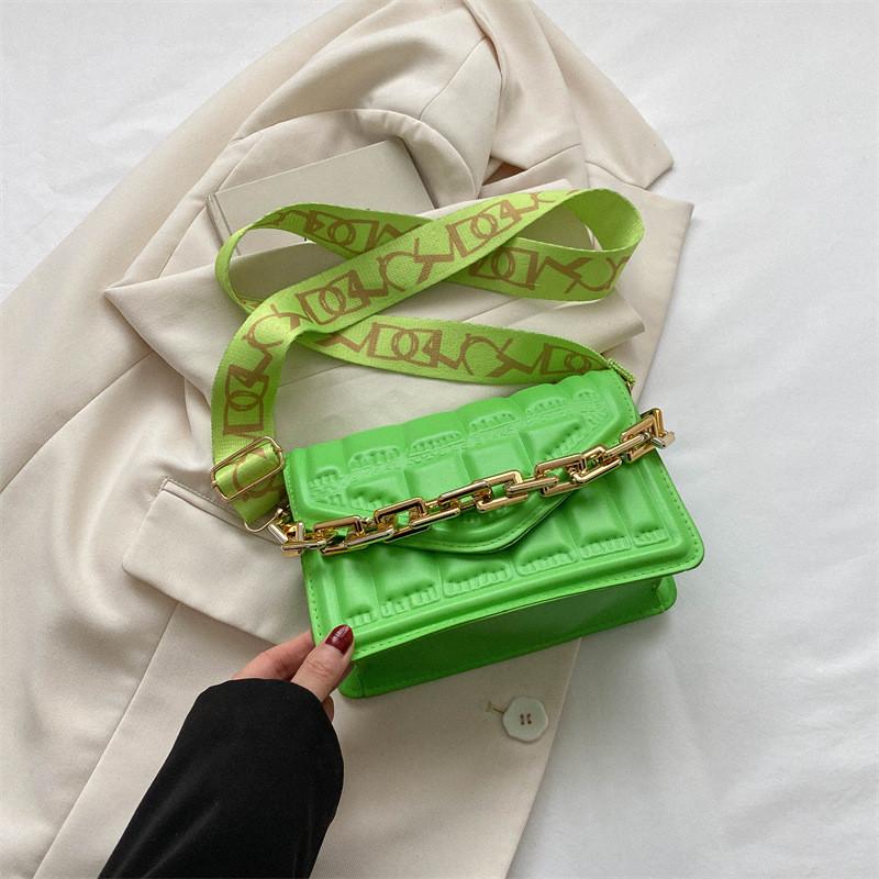 Trendy Minimalist Crossbody Bag For Women Stylish Small Square Pu Leather Bag In Black White Green Blue Yellow Orange Pink Khaki