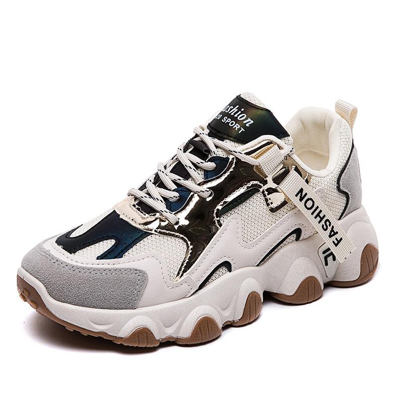 [Customization] Dad Shoes Spring and Autumn 2025 New Women's Shoes Explosive Breathable Versatile Casual Thick-soled Little White Sneakers