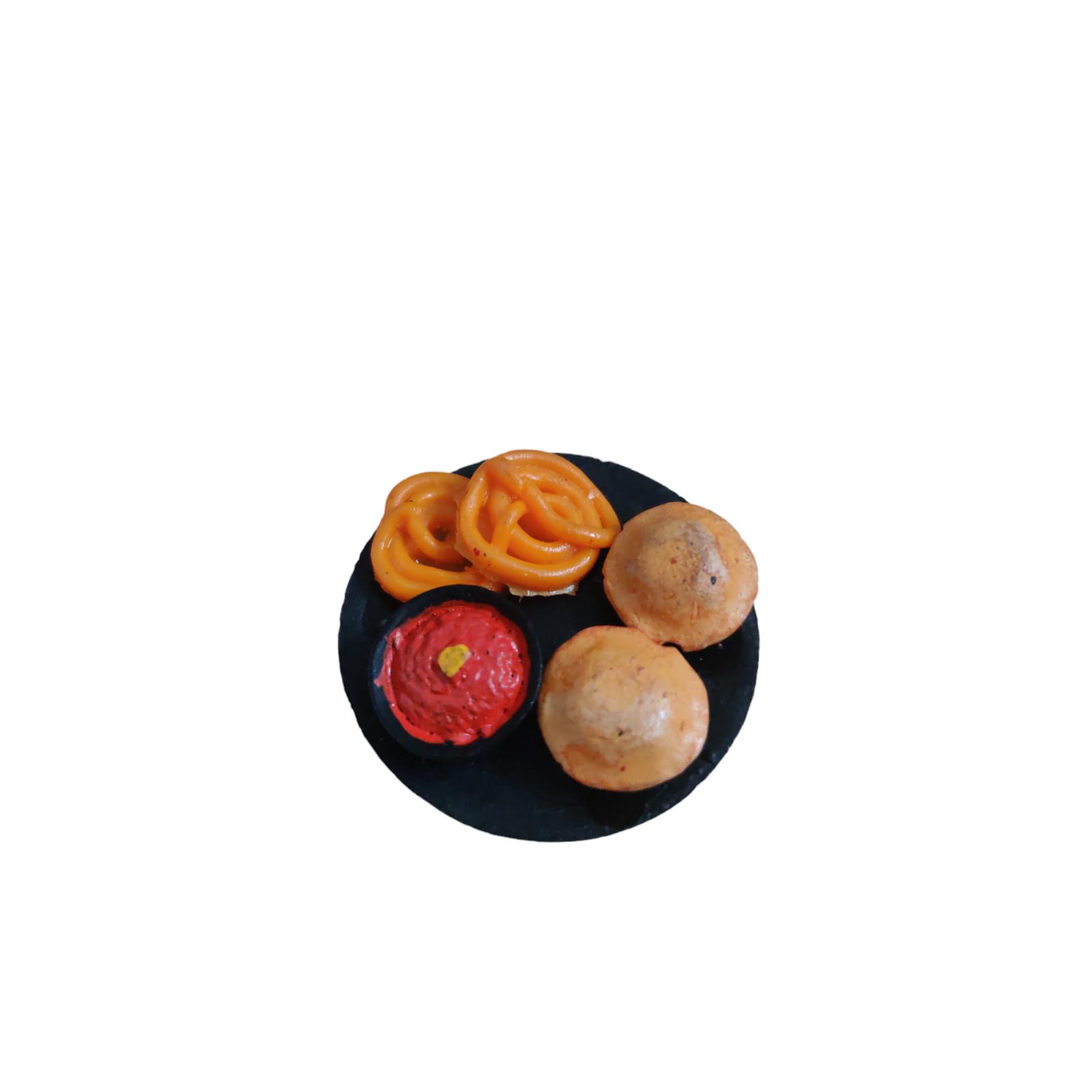 

@ Miniature Jalebi Kachori With Red Sauce 3D Fridge Magnet Q783 MJ-198-60%OFF