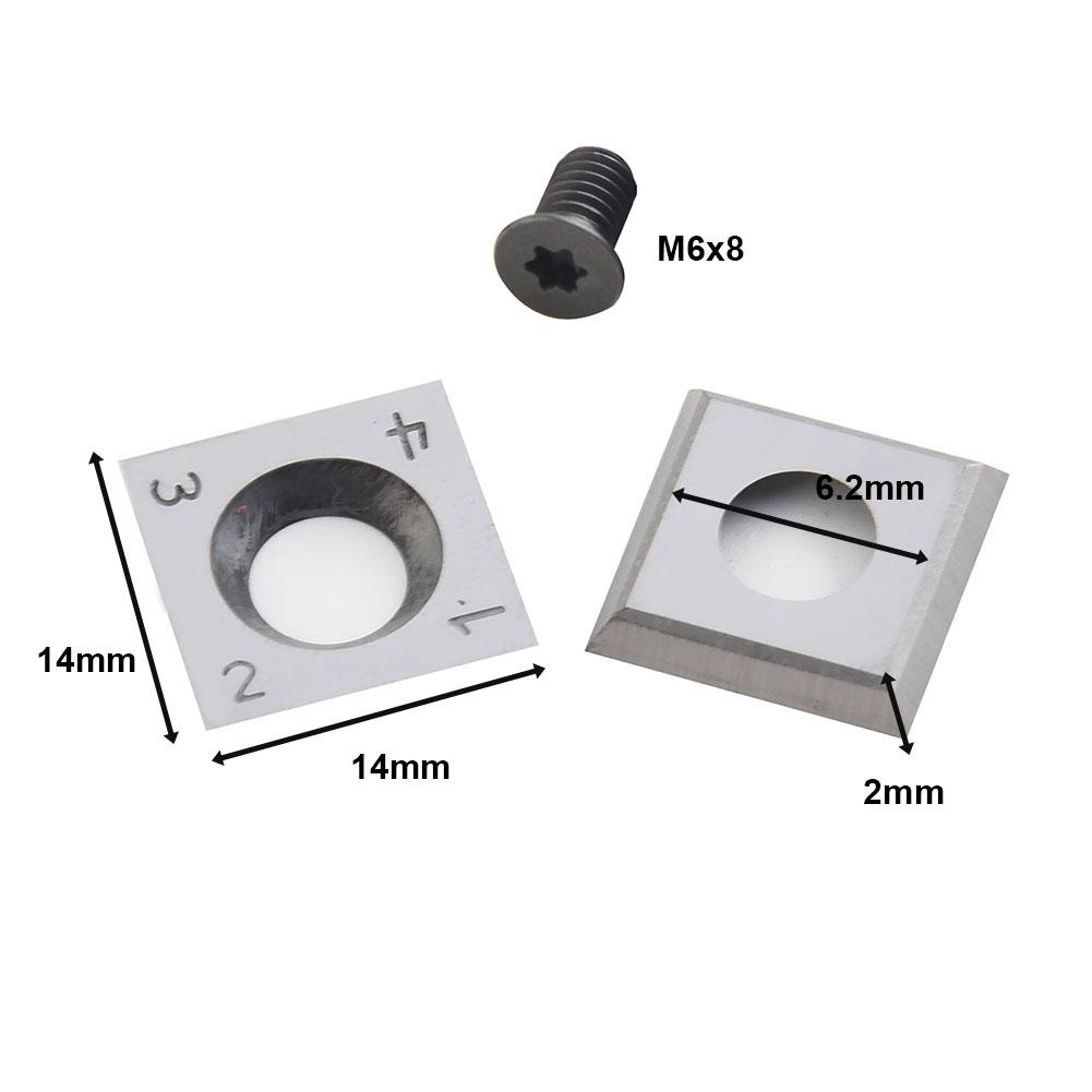 Elektrowerkzeuge Hartmetall-Einsätze Gerade Stirnseite mit Schrauben