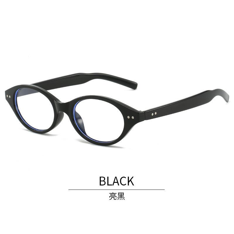 Fashion Small Oval Sunglasses Designer Colored Lenses Sun Shade Eyewear for Women Eyeglasses Anti Blue Light Computer Glasses