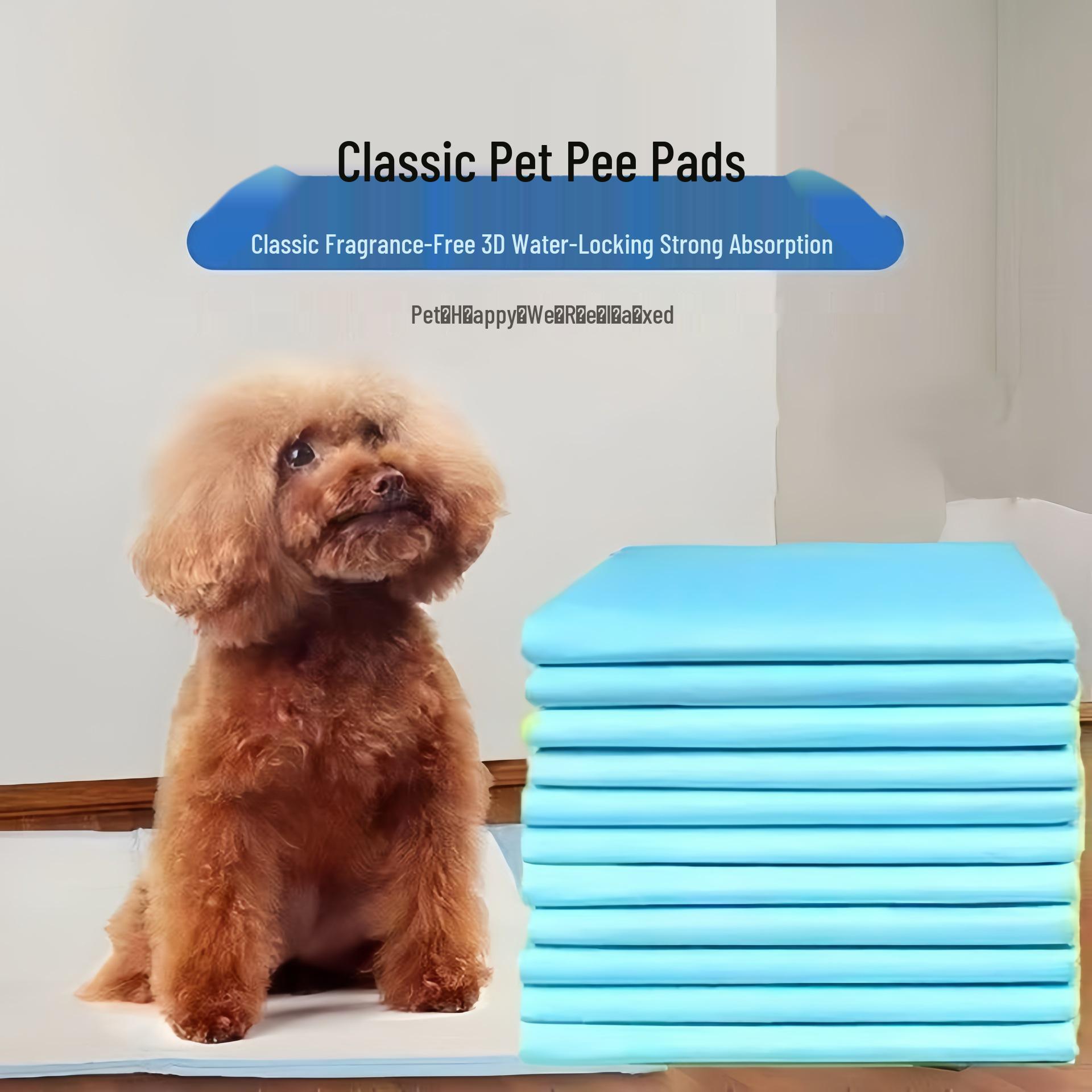 Bamboo Charcoal Thickened Disposable Pet Urine Pads for Dogs - Absorbent & Deodorizing Diapers XL 60x90cm