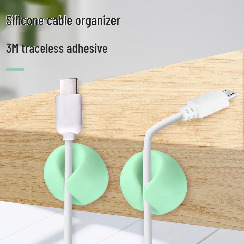 Stolní organizér na kabely a klip pro uložení sluchátek