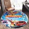 Blaze,Monster Machines Chair Mat Round Rug Office Carpet, Machine Washable, Non Slip, Suitable for Living Rooms, Bedrooms