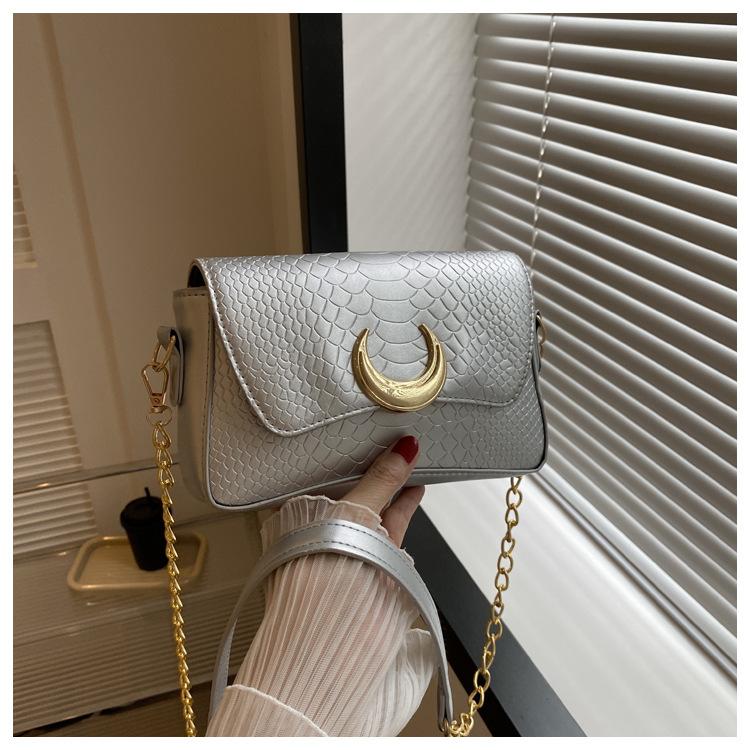 

Модна літня маленька сумка жіноча 2024 нова закордонний стиль проста сумка під пахву на плече текстурна сумка-месенджер маленька квадратна сумка срібний