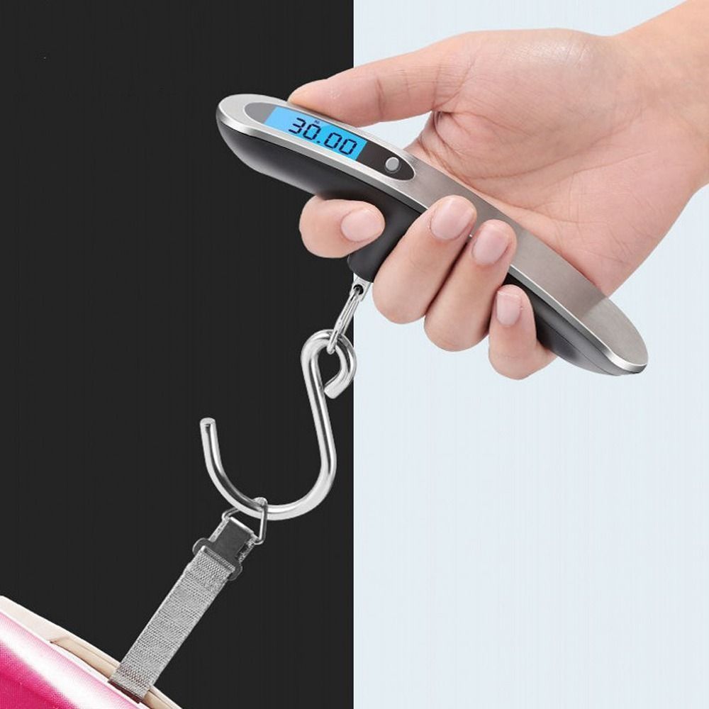 LCD Display Electronic Scale Hanging Baggage Weight Scale Portable Weight Balance Tool  Travel