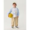 Mark Jenny Curious Cat Boys' Color Block Cotton T-Shirt Baby Top 2026 Spring New Style 560018