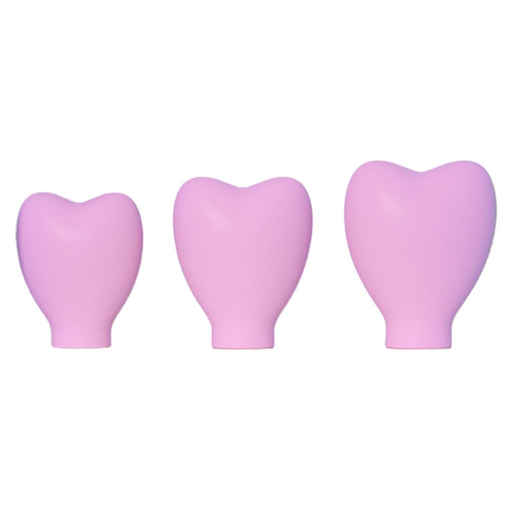 3Pcs Silicone Makeup Brush Covers Brush Bubbles for Protecting Bristles From Getting Crushed and Keeping Cosmetic Bag Clean