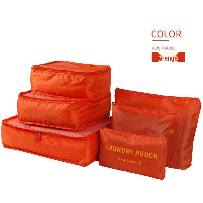 Korean-Style Travel Organizer: 6-Piece Large Storage Set with Logo