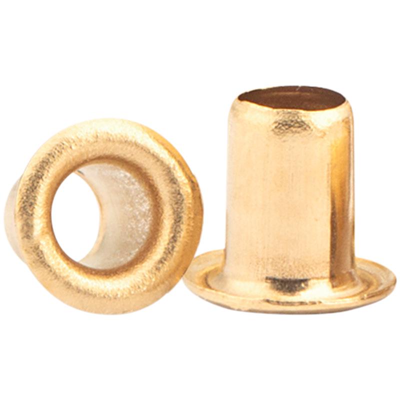 Mosadzné očká a nity: Rúrkový, Bodový, Dutý, Pracky (Veľkosti: 2/3/4/5MM)