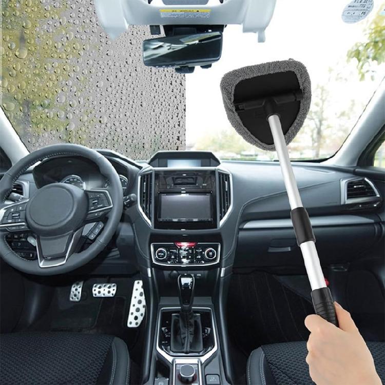 Ergonomic Windshield Cleaner Set For Comfort Featuring Aluminum Handle & Soft Cover Pad For Gentle Glass Cleaning Tasks