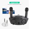 Bluetooth Speaker Home KTV Karaoke Bluetooth Speaker with Two Microphone (Black)