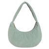 Women Daily Shoulder Bag Large Capacity Corduroy Chic Hobo Bag Solid Color Stylish Underarm Bags Padded Simple Dumpling Bag