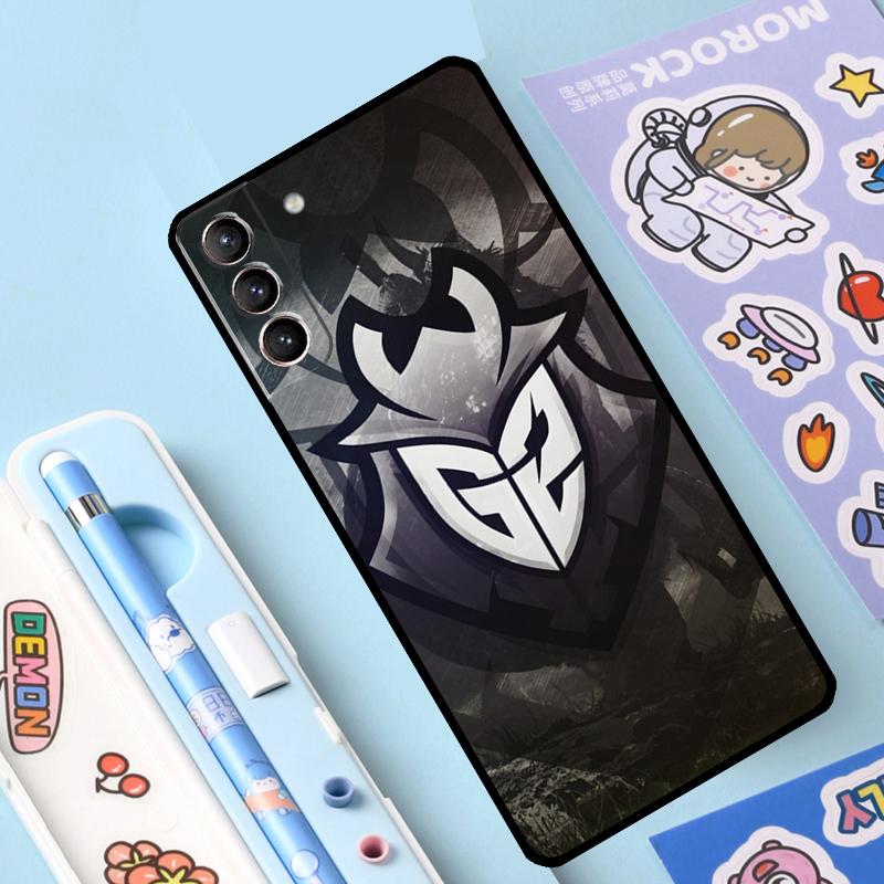 G2 ESports Hülle für Samsung Galaxy S23 S21 FE S20 FE S22 Plus Note 20 Ultra Note 10 S8 S9 S10 Plus Hülle