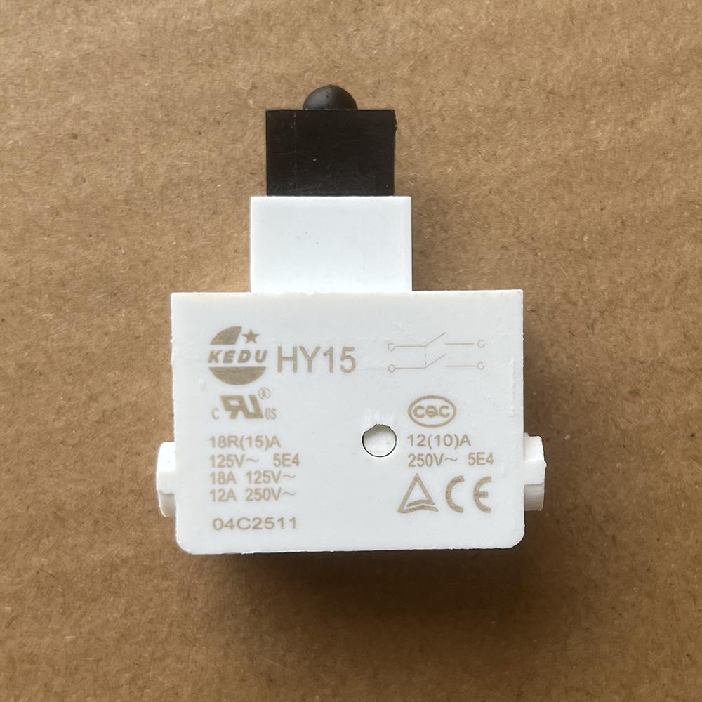 

KEDU HY15 On Off Push Button Switches for Miter Saw Lawn-Mower 18A-125V 12A-250V 3.76 X 1.86 X 4.70 CM білий