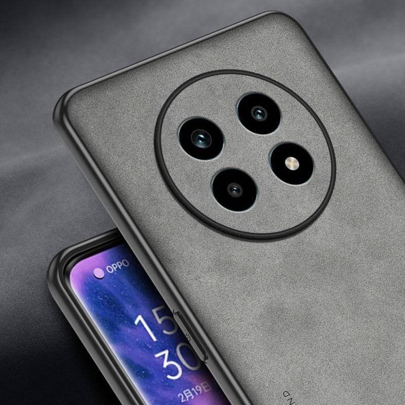 Plain Leather Comfortable Suede Case For Realme13 PRO 5G Lens Protect Cover