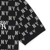 New MLB MONOGRAM SS24 Short Sleeved Dress Women's Black 3FOPM0143-50BKS