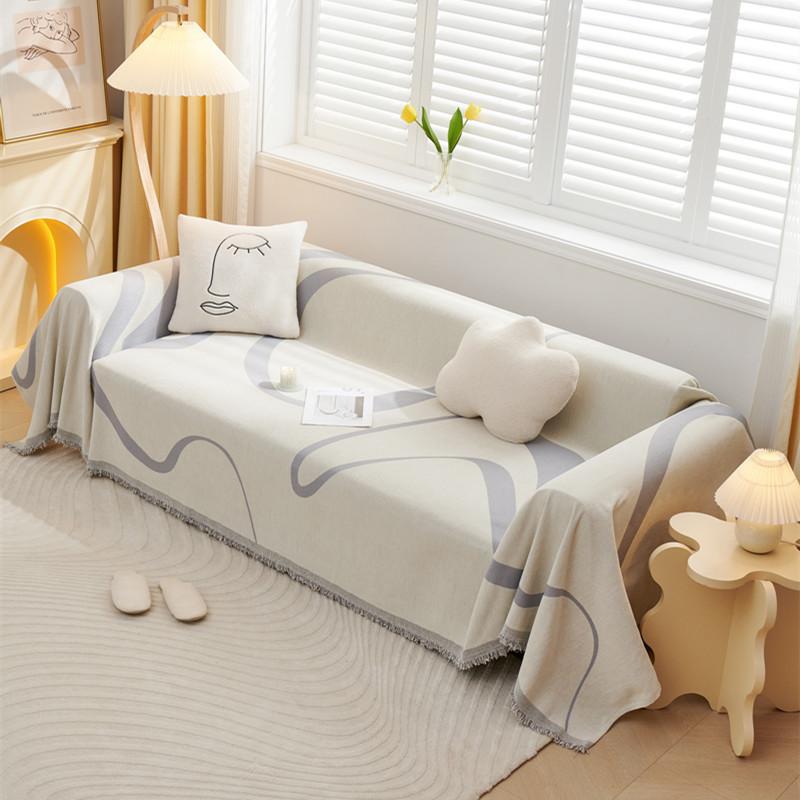 Nordic Tassel Knitted Blanket Solid Fringe Blanket For Bed Travel Sofa Shawl Throw Blanket Large Size Air Conditioner Blanket