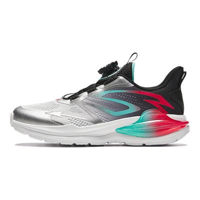 Comfortable Breathable Non-Slip Shock Absorbing Low-Top Kids Running Shoes Kids Sneaker Silver Black 312435504-2