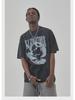 ARTIE Men's Retro Washed Peace Dove Cotton T-Shirt – Distressed Short-Sleeve Streetwear