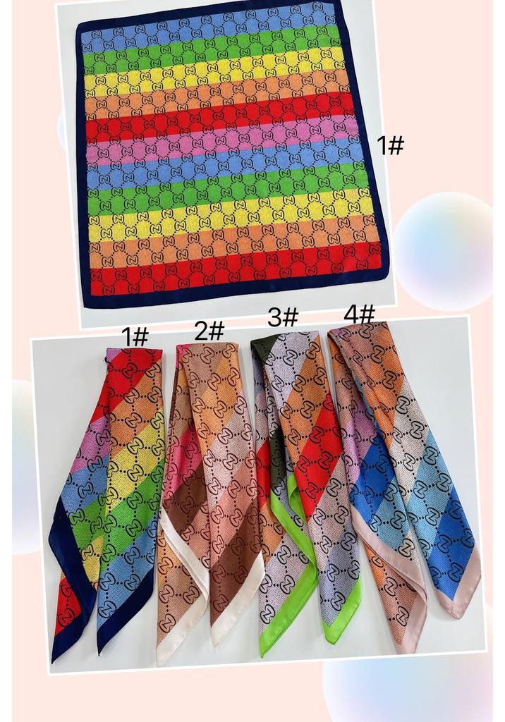 European and American silk scarves retro-printed paisley pattern 71 square scarf bag head versatile scarf