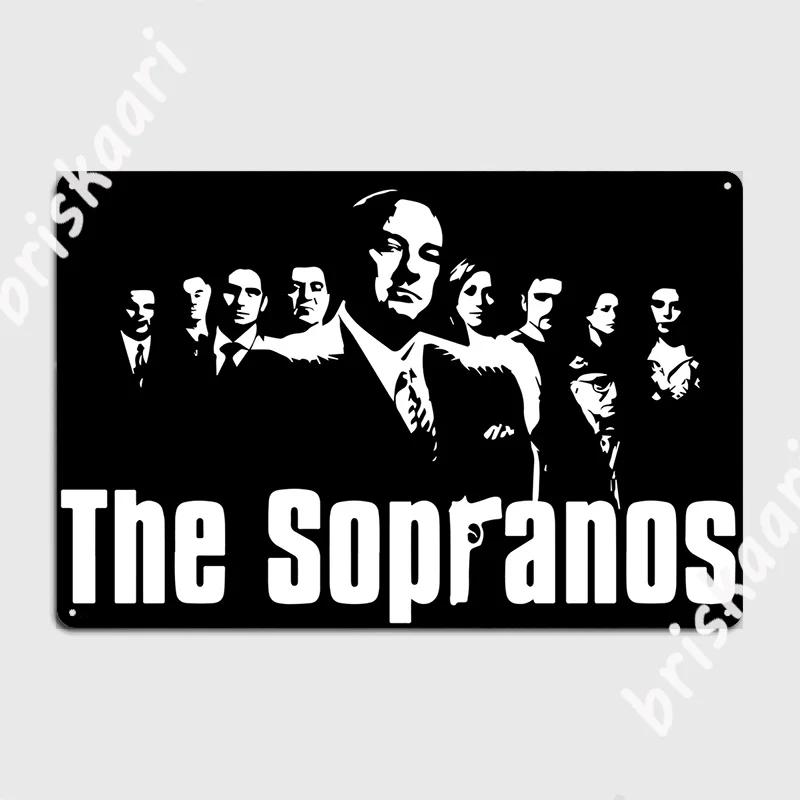 The Sopranos Metal Plaque Garage Plaques Plaques Pub Customize Garage Tin Sign Poster 20X30CM