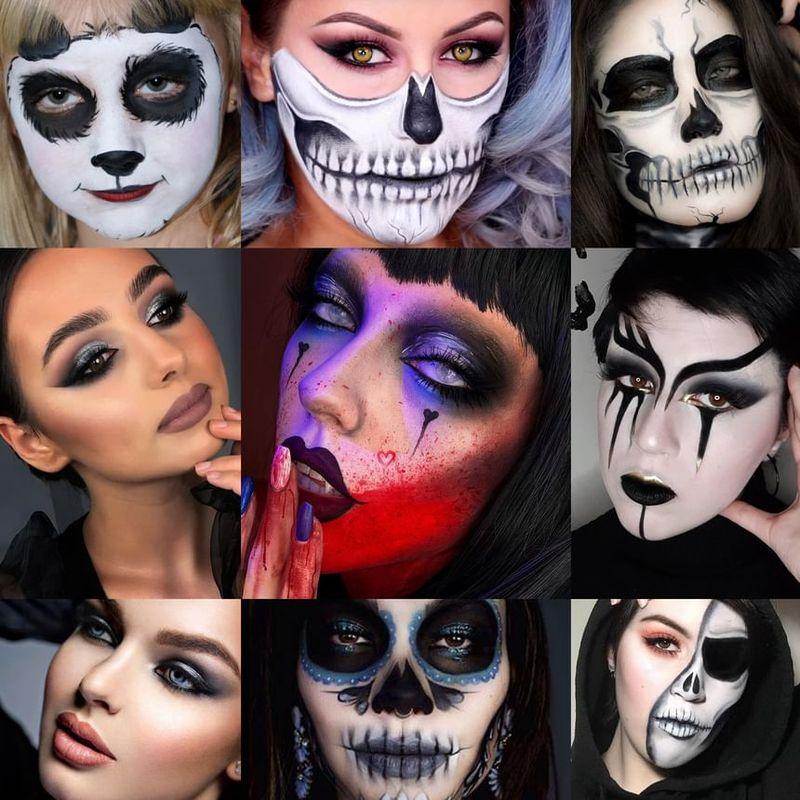 DE'LANCI - 9 Farben Black Smoky Lidschattenpalette