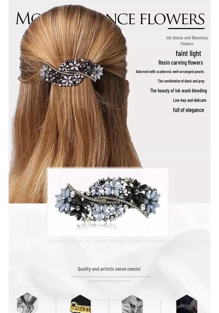 Elegant Japanese-Korean Large Hair Clip for Versatile Updos
