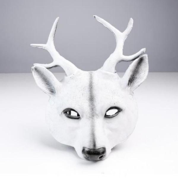 Cosplay Deer Mask 3D Animal Mask PU pěna Personalizovaný dárek Ženy Muži Karneval Party Rave Club Role Play Masky